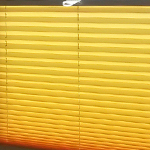 Plissee Sichtschutz in gelb